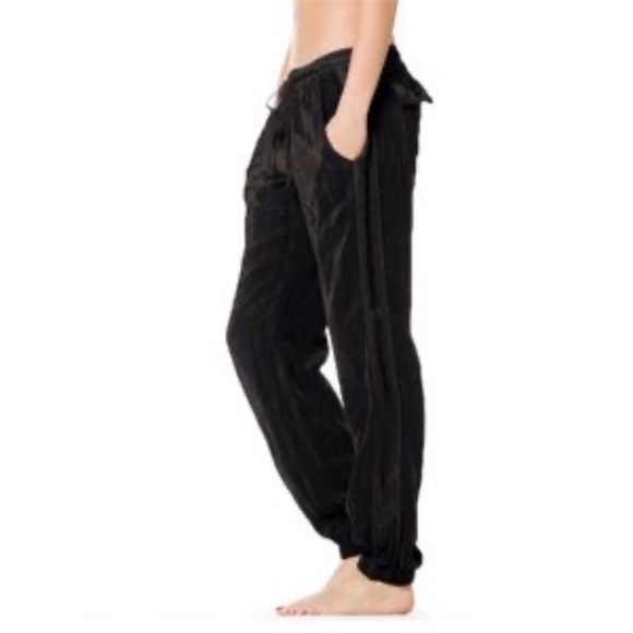 Hard Tail Pants - Hard Tail Silk Jogger Pants Black Small